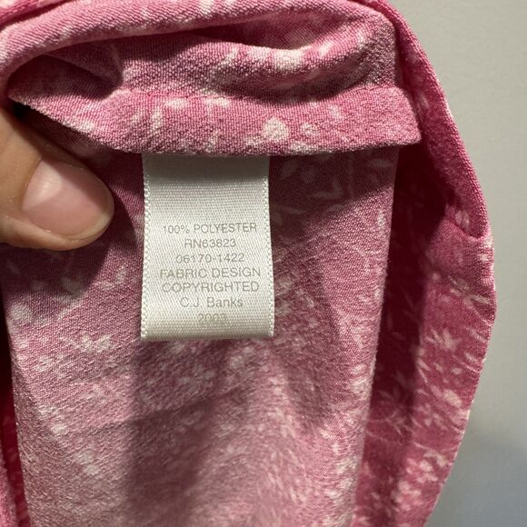 Vintage CJ Banks Maxi Skirt Elastic Waist Flowy Floral Pink Boho Women sz 20W - Picture 5 of 10